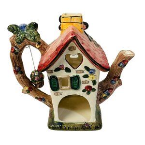 Blue Sky‎ Holder Tea Light Candle Holder Teapot House